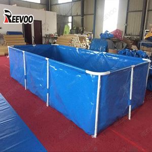 500-40000Litru saliekama PVC zivju audzēšanas tvertne