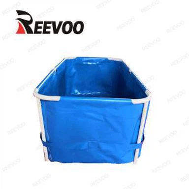Lielo plastmasas zivju tvertņu akvakultūra
